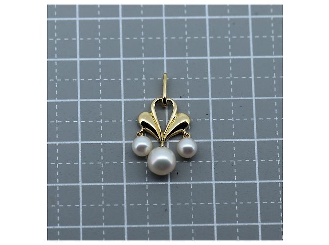 Mikimoto Perlenanhänger Au750 Golden - Ansicht 4
