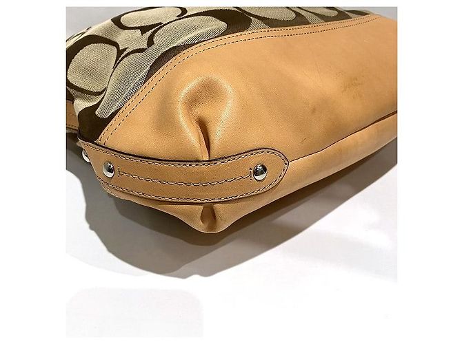 Autre Marque Coach Signature Canvas Leather Shoulder Bag F19727 - view 4
