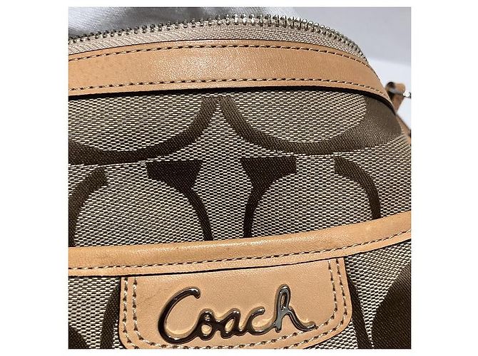 Autre Marque Coach Signature Canvas Leather Shoulder Bag F19727 - view 7