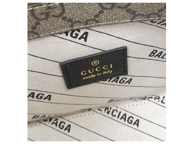 Cartier Gucci x Balenciaga Il Progetto Hacker Borsa Città Piccola 2WAY Beige - vista 6