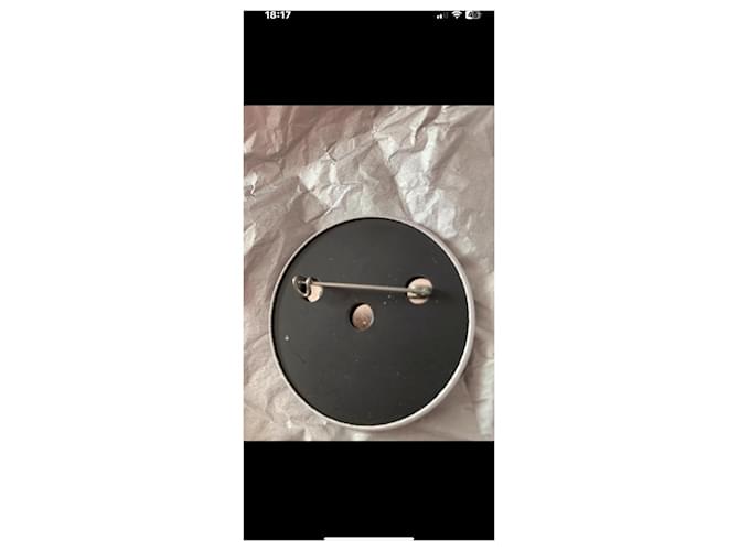 Spilla rotonda Dior Monogramma blu - vista 5