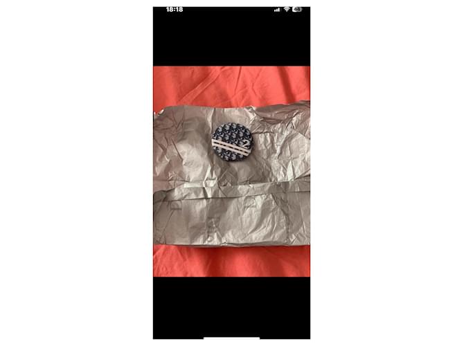 Spilla rotonda Dior Monogramma blu - vista 8