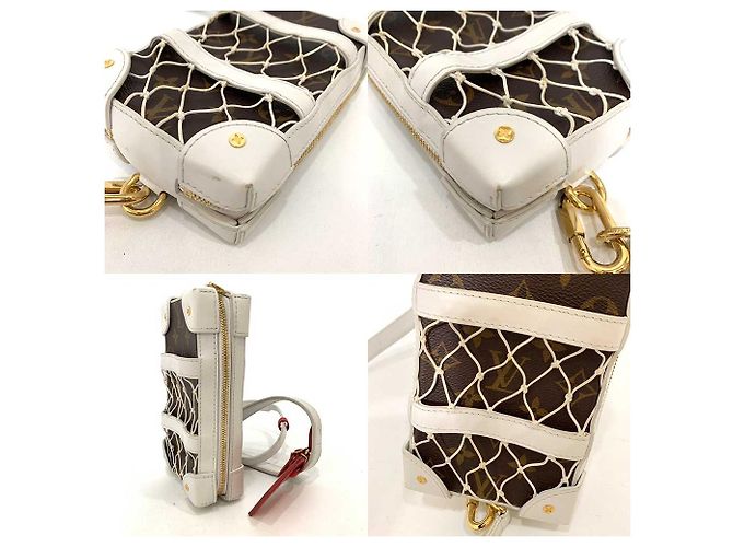 Borsa per telefono Monogram Soft Trunk Louis Vuitton M80102 Marrone - vista 4