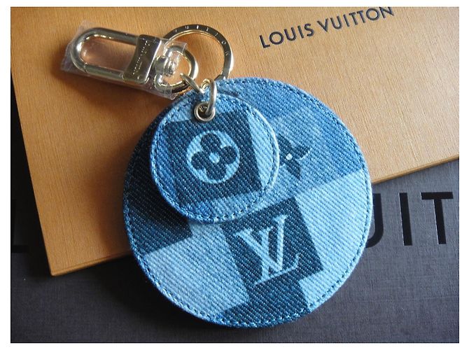 Louis Vuitton, Schlüsselanhänger / Taschenanhänger Monogram Denim Blau - Ansicht 2