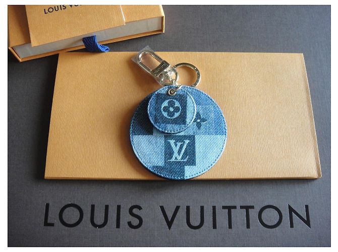 Louis Vuitton, Schlüsselanhänger / Taschenanhänger Monogram Denim Blau - Ansicht 5