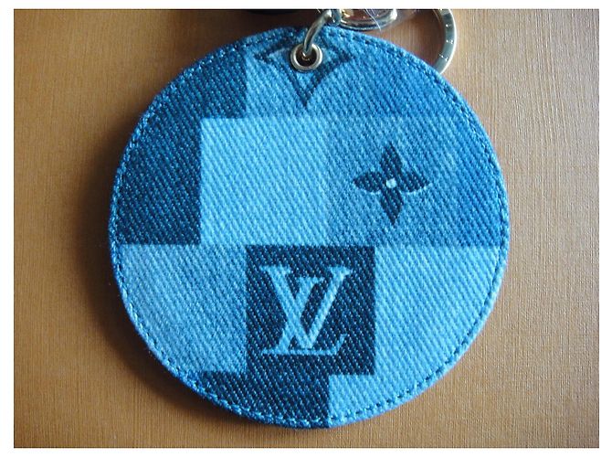 Louis Vuitton, Schlüsselanhänger / Taschenanhänger Monogram Denim Blau - Ansicht 7