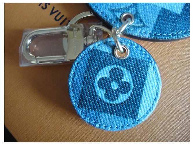 Louis Vuitton, Schlüsselanhänger / Taschenanhänger Monogram Denim Blau - Ansicht 8