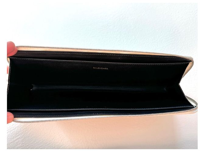 Clutch Maxi Long Balenciaga Bianca in Pelle Bianco - vista 12
