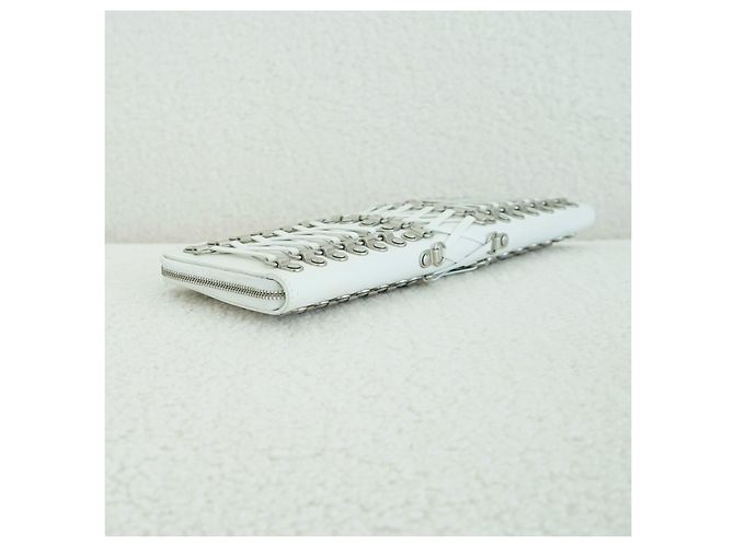 Clutch Maxi Long Balenciaga Bianca in Pelle Bianco - vista 4