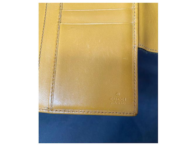 Cartera Gucci GG Canvas Bi Fold Web Beige - vista 13