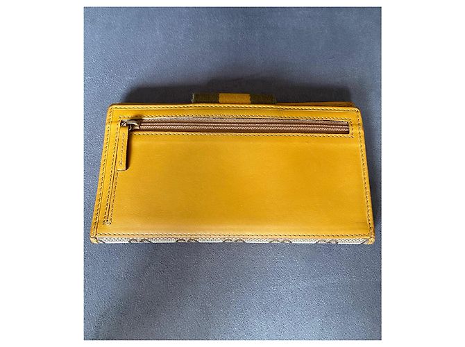 Cartera Gucci GG Canvas Bi Fold Web Beige - vista 2