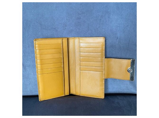Cartera Gucci GG Canvas Bi Fold Web Beige - vista 9