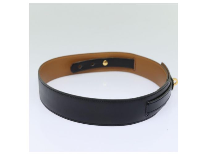 Hermès HERMES Kelly Gürtel Leder 33,9"" schwarz Auth 81121 - Ansicht 4