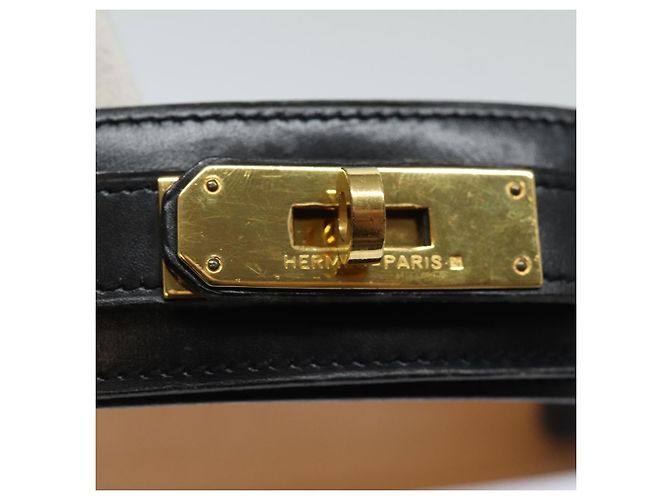 Hermès HERMES Kelly Gürtel Leder 33,9"" schwarz Auth 81121 - Ansicht 5