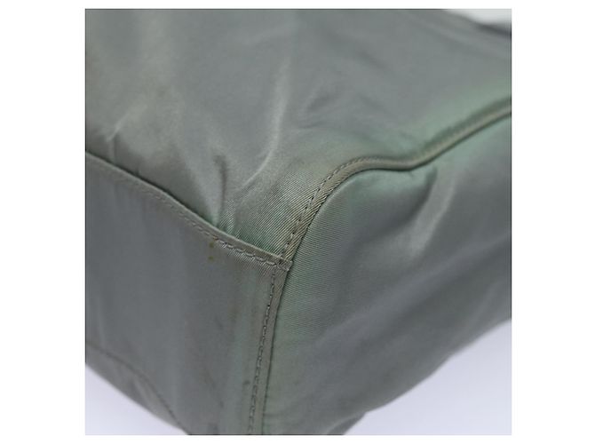 PRADA Borsa a mano in nylon grigio Auth 81833 Marrone - vista 14