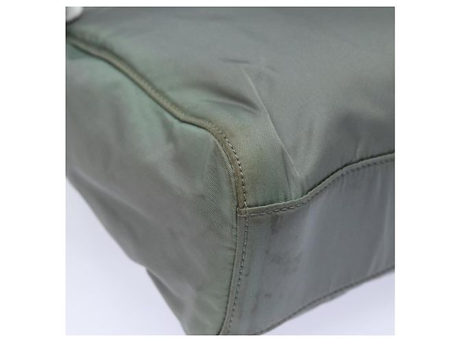 PRADA Borsa a mano in nylon grigio Auth 81833 Marrone - vista 15