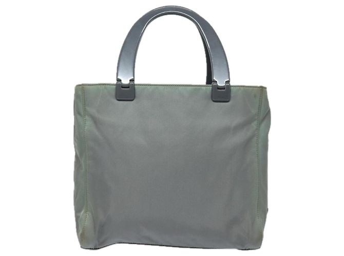 PRADA Borsa a mano in nylon grigio Auth 81833 Marrone - vista 2