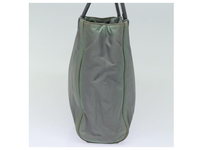 PRADA Borsa a mano in nylon grigio Auth 81833 Marrone - vista 4