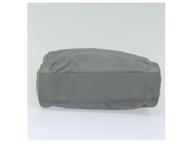 PRADA Borsa a mano in nylon grigio Auth 81833 Marrone - vista 5