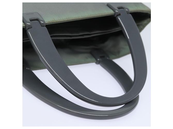 PRADA Borsa a mano in nylon grigio Auth 81833 Marrone - vista 7