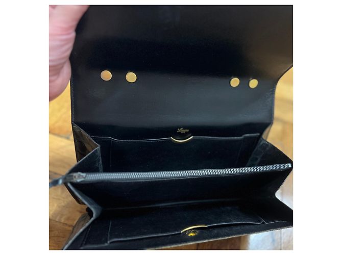 Borsa Loewe in pelle di coccodrillo nera Nero - vista 5