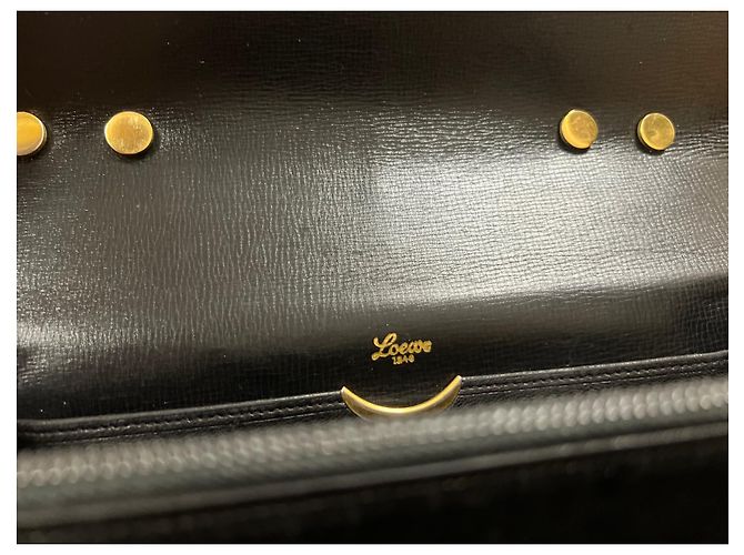 Borsa Loewe in pelle di coccodrillo nera Nero - vista 6
