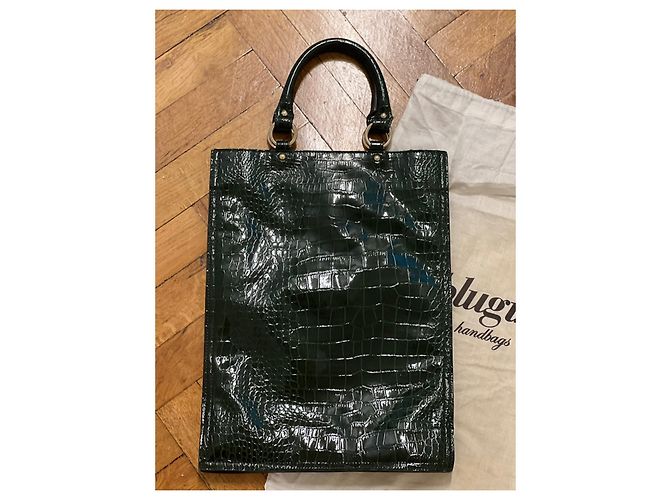 Borsa shopper Blumarine verde in pelliccia - vista 2