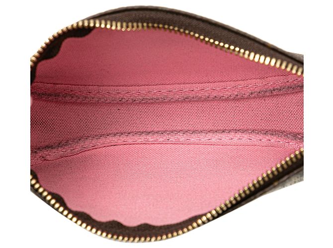 Mini Pochette Accessoires Handtasche Louis Vuitton Monogram Vivienne in Braun in Paris - Ansicht 5