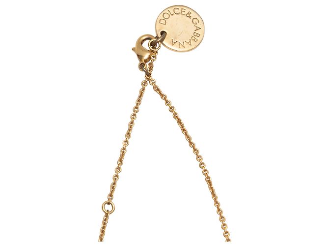 Collana a forma di razzo smaltata Dolce & Gabbana in oro e rosso - vista 3
