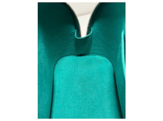 Louis Vuitton Alma BB Pelle Epi Turchese - vista 14
