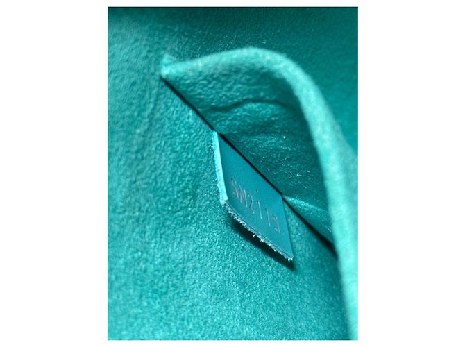 Louis Vuitton Alma BB Pelle Epi Turchese - vista 16
