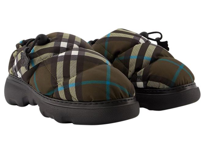 Mule Bassi in Velluto - Burberry - Nylon - Multicolore - vista 2