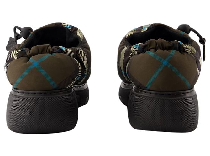 Mule Bassi in Velluto - Burberry - Nylon - Multicolore - vista 3