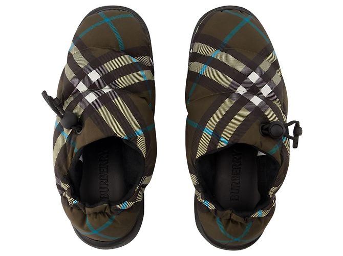 Mule Bassi in Velluto - Burberry - Nylon - Multicolore - vista 4