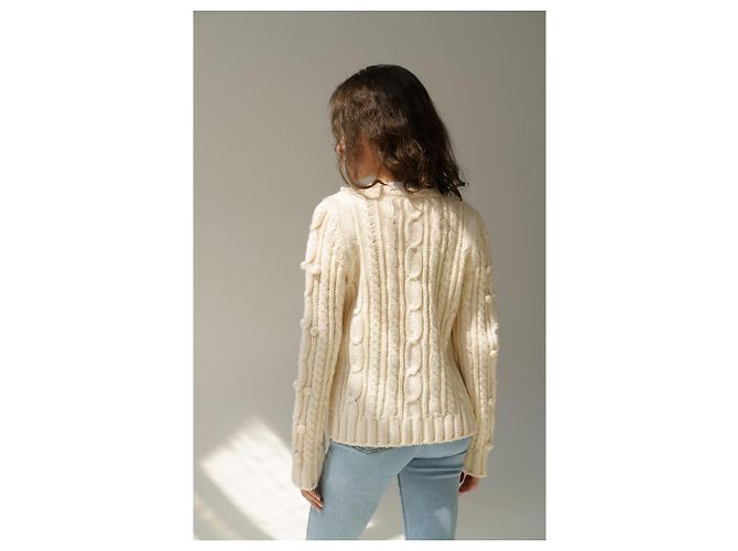Christian Dior 2005 & John Galliano Wollcardigan IT 44 Beige - Ansicht 5