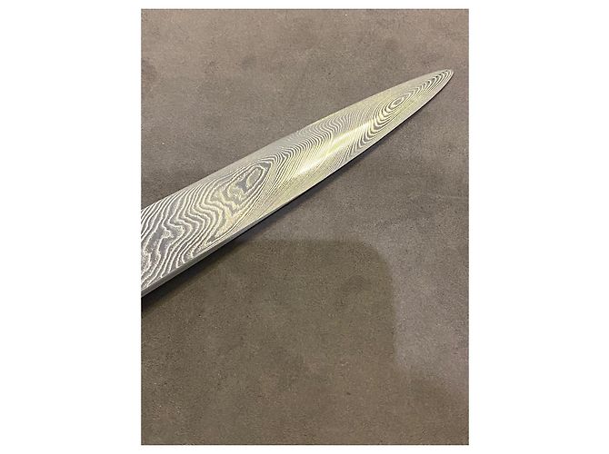 Cartier Couteau à lettres Édition Limitée Acier Damas Bois de Grenaille & Corail Métallisé - vue 9