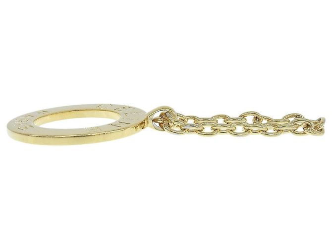 Céline Portachiavi con charm circolare logo Celine D'oro - vista 3