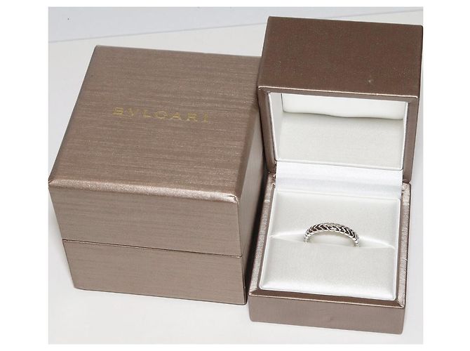 Autre Marque Anel de casamento Bvlgari Pt950 Spiga 349144 - vista 3