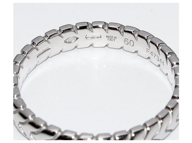 Autre Marque Anel de casamento Bvlgari Pt950 Spiga 349144 - vista 5