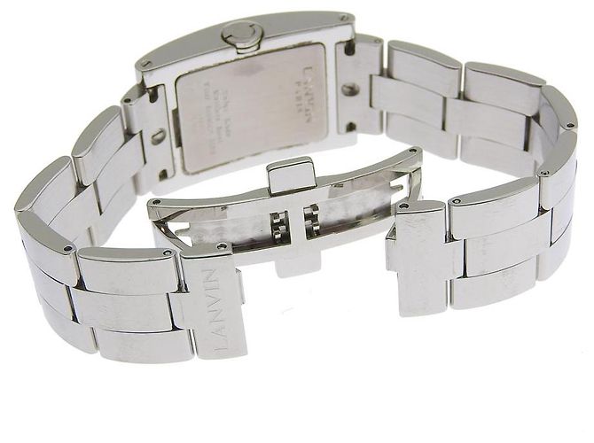 Autre Marque Reloj de cuarzo para mujer LANVIN, bisel de diamantes FL1421S Plata - vista 3