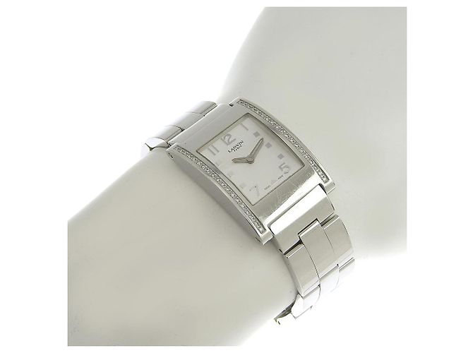 Autre Marque Reloj de cuarzo para mujer LANVIN, bisel de diamantes FL1421S Plata - vista 9