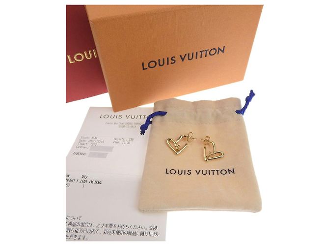 Orecchini a forma di cuore Louis Vuitton PM M00463 D'oro - vista 6