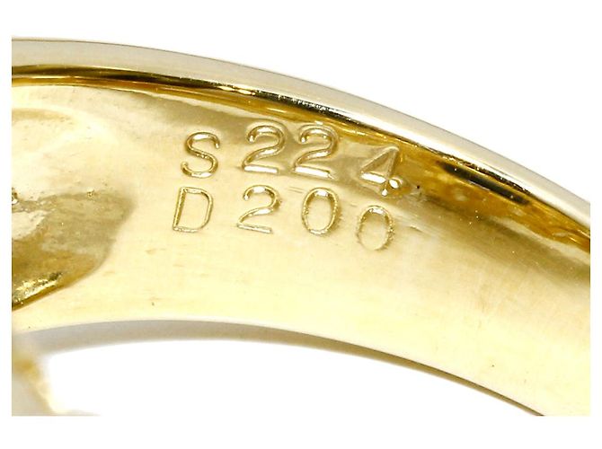 Autre Marque Au750 Saphir-Diamantring Golden - Ansicht 4