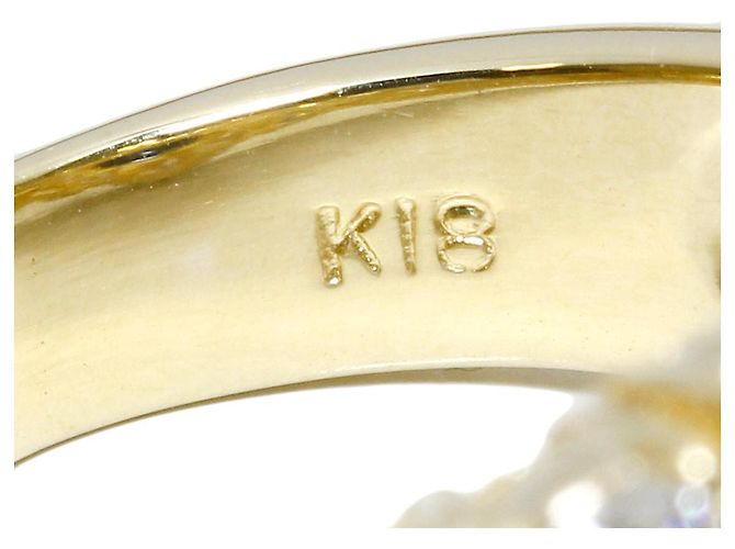 Autre Marque Au750 Saphir-Diamantring Golden - Ansicht 5