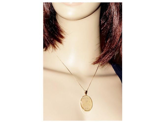 Autre Marque Collana con Pendente in Oro Rosa K24YG Au750 D'oro - vista 2