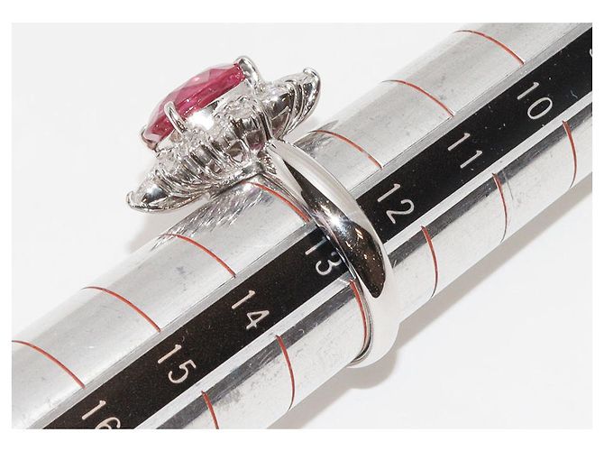 Autre Marque Pt900 Ruby 3.317ct Diamond 2.20ct Ring Size 12.5 - view 2