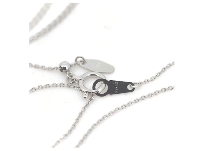 Autre Marque Platin-Diamant-Halskette 0,229 ct 0,06 ct multifacettierter Schliff - Ansicht 3