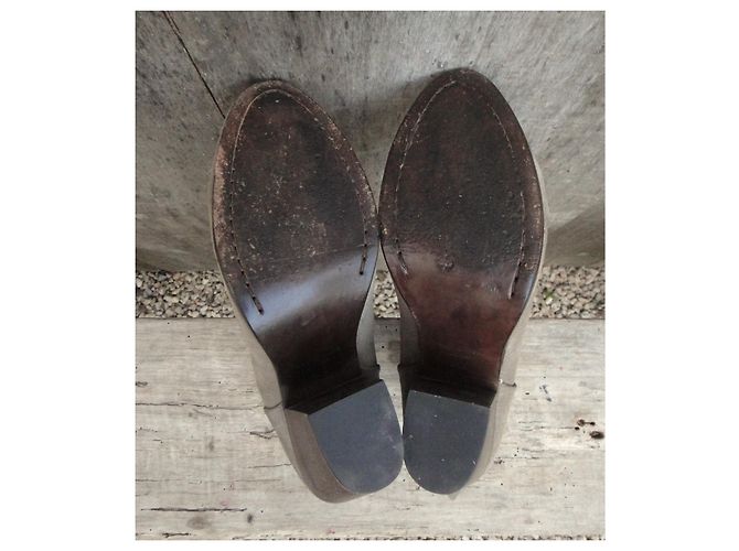 Stivaletti Rag & Bone Beige in Nubuck - vista 5
