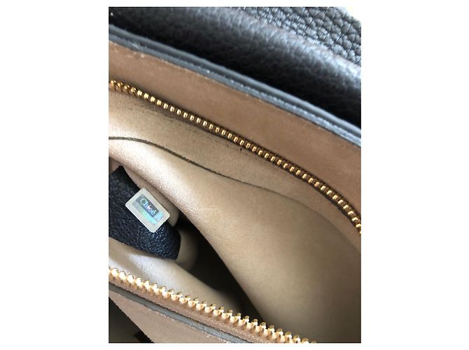 Borsa a spalla Chloé in pelle nera Nero - vista 10