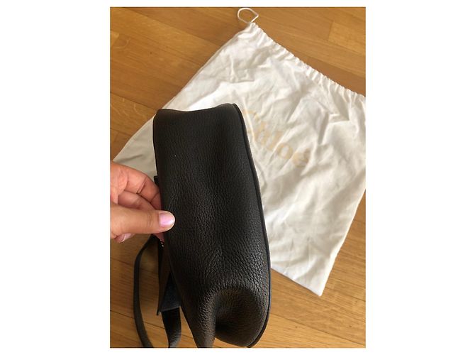 Borsa a spalla Chloé in pelle nera Nero - vista 11